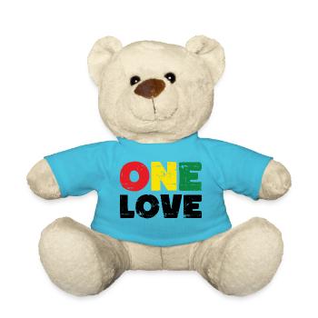 One Love Reggae Music - Teddy Bear - atoll blue - Front