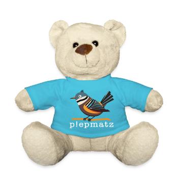 Piepmatz Bunter Spatz - Teddy - Atollblau - Vorne