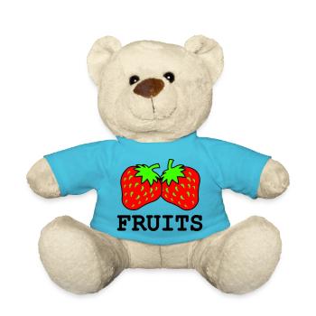 Fraises - Nounours - bleu outremer - Devant