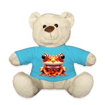 Frog - Teddy Bear - atoll blue - Front
