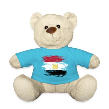 Egypt flag used - Teddy Bear - atoll blue - Front