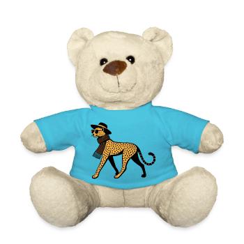 Leoparden-Chic - Teddy - Atollblau - Vorne