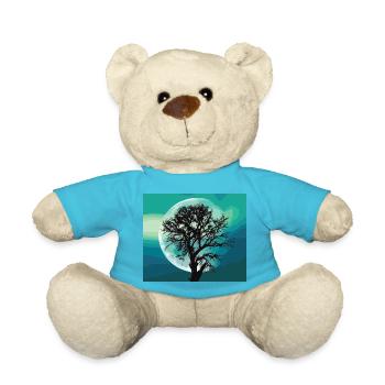 Moon - Teddy Bear - atoll blue - Front