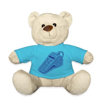Whistle - Teddy Bear - atoll blue - Front