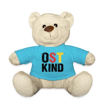 Ost Kind DDR Osten Ossi - Teddy - Atollblau - Vorne