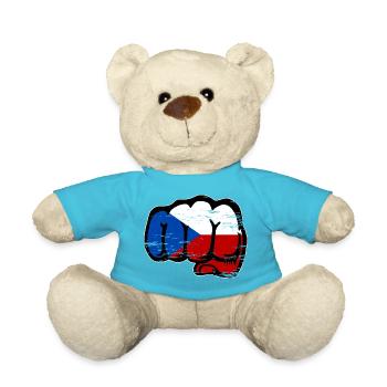 Drapeau de la République tchèque utilisé - Nounours - bleu outremer - Devant