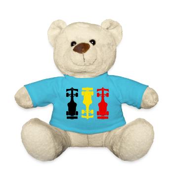 Formule Belgique Formula Racing Belgium Drapeau - Nounours - bleu outremer - Devant