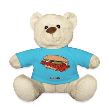 BBQ // Illustration - Nounours - bleu outremer - Devant