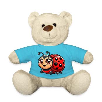 marienkäfer cartoon tier - Teddy - Atollblau - Vorne