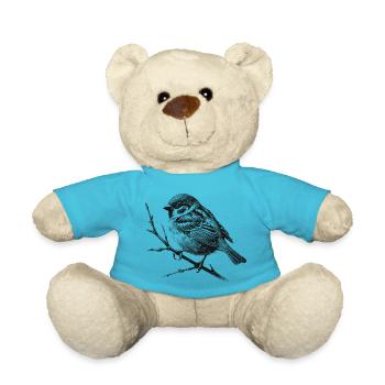Sparrow - Teddy Bear - atoll blue - Front