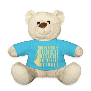Wonderful woman - Teddy Bear - atoll blue - Front