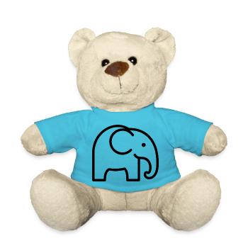 Elephant - Teddy Bear - atoll blue - Front