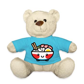 Sushi Bowl - Cute Asian Food Design - Teddy - Atollblau - Vorne