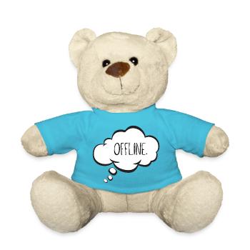 Auszeit Statement Design Denkblase - OFFLINE - Teddy - Atollblau - Vorne