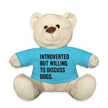 Introvertiert, aber bereit, über Hunde zu diskutieren - Teddy - Atollblau - Vorne