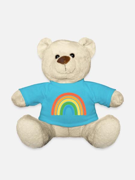 Regenbogen - Teddy - Atollblau