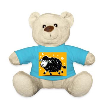 Mouton noir - Nounours - bleu outremer - Devant