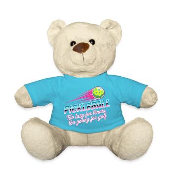 Joueur de pickleball trop paresseux pour le tennis pickleball - Nounours - bleu outremer - Devant