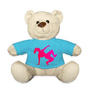 Hip-Hop-Tanz Geschenkidee für die Hip-Hop-Tänzerin - Teddy - Atollblau - Vorne