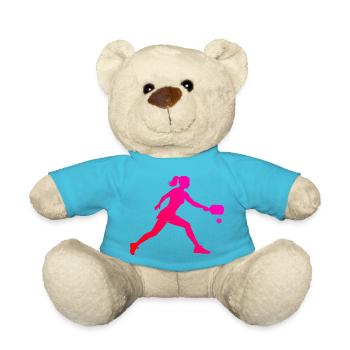 Pickleball Amateur Geschenkidee für den Geburtstag - Teddy - Atollblau - Vorne