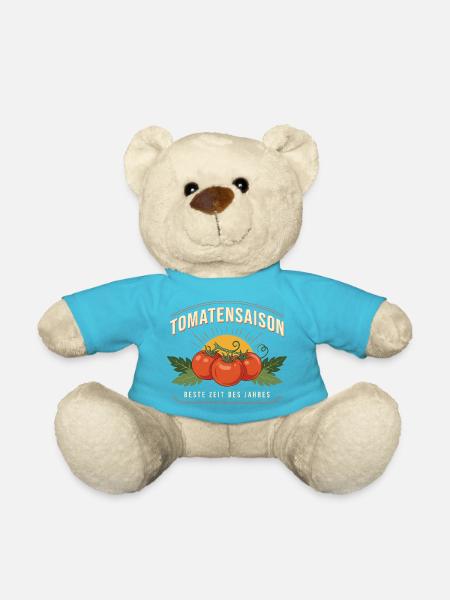 Tomatensaison Logo Beste Zeit - Teddy - Atollblau