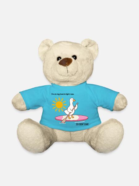 Canard au paddle debout - Nounours - bleu outremer