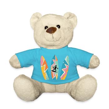 HOZGOR Retro Boards - Teddy Bear - atoll blue - Front