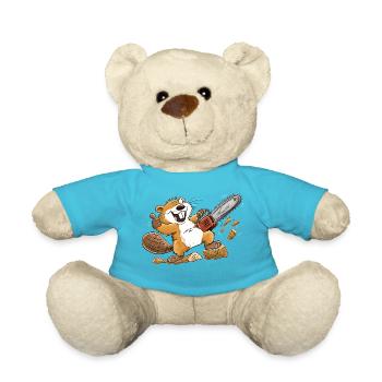 Neun Gänse, neun Stimmungen: lustig, wild, verrück - Teddy - Atollblau - Vorne