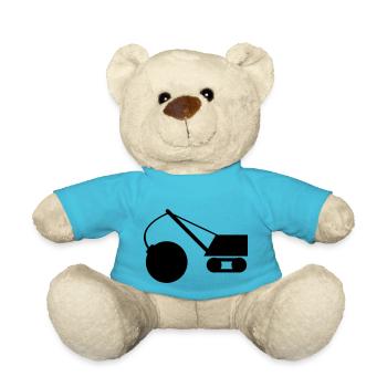 abrissbirne_1c - Teddy Bear - atoll blue - Front