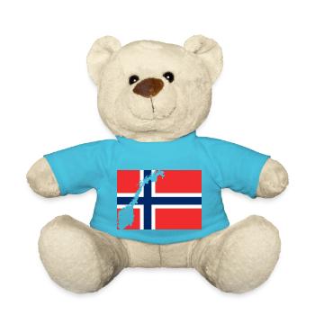 Norges Flagg - Teddy - Atollblau - Vorne