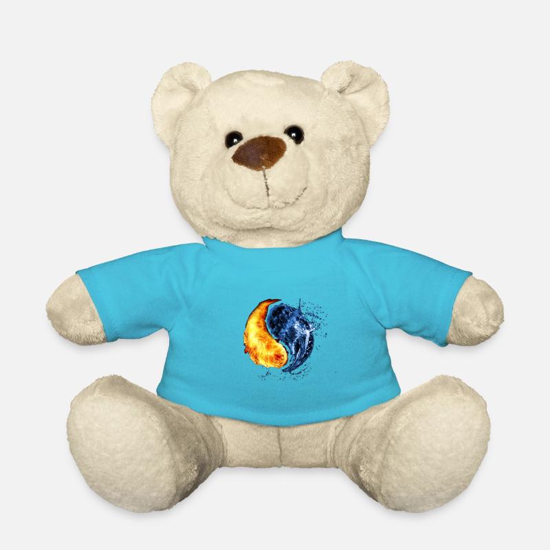 Ying Yang Simbol - Teddy - Atollblau