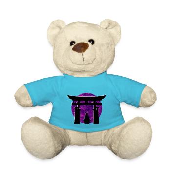 Torii Samouraï Cyberpunk - Nounours - bleu outremer - Devant