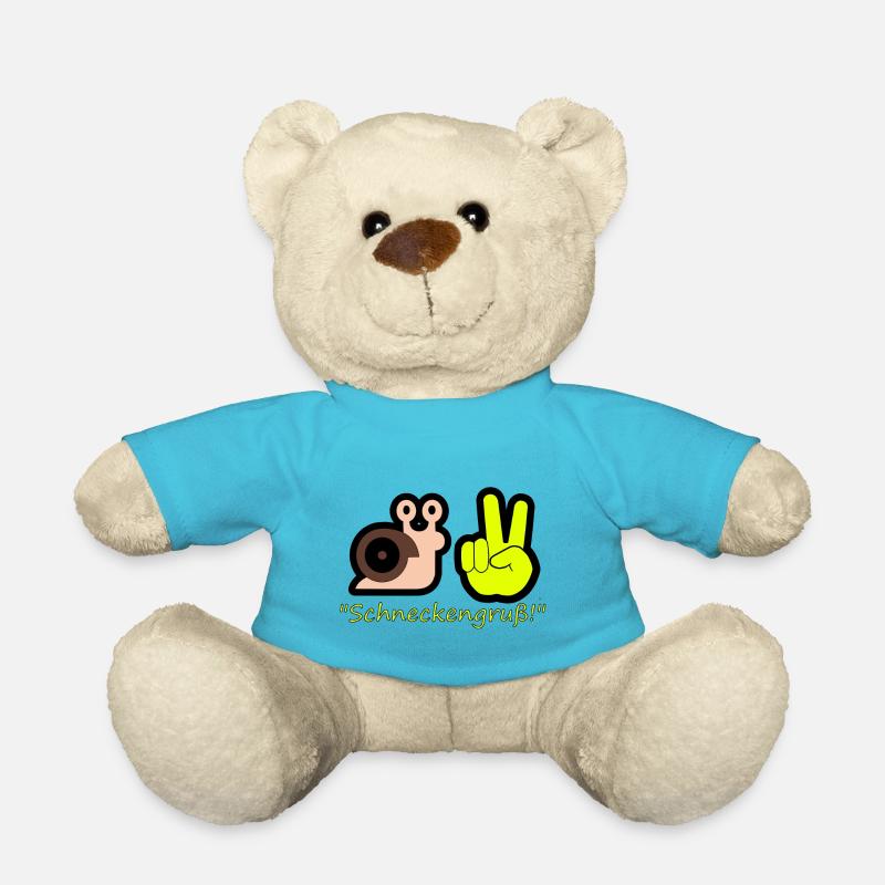 schneckengruß - Teddy - Atollblau