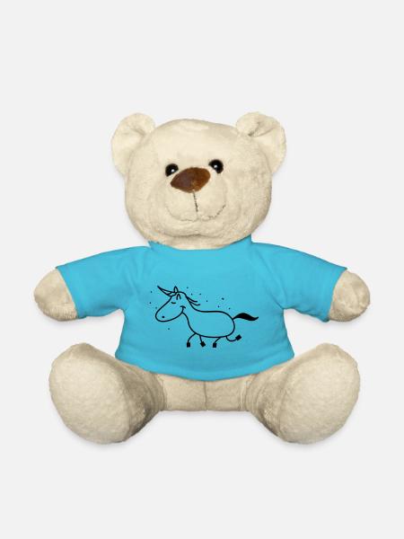 licorne drôle - Nounours - bleu outremer