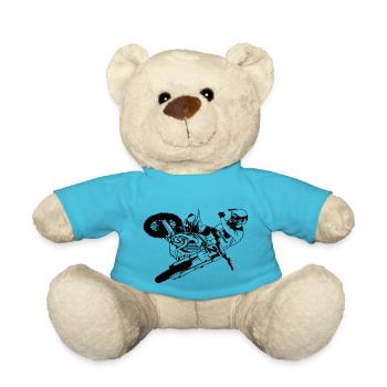 Moto Cross - motocross - Nounours - bleu outremer - Devant
