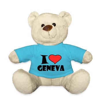 I love Geneva - Teddy - Atollblau - Vorne
