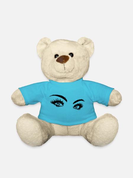 Augen - Frauenblick - Teddy - Atollblau