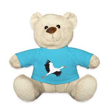 La cigogne s'envole - Nounours - bleu outremer - Devant