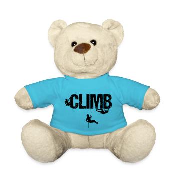Climbing, sport, climb, climbing, hobby, bouldering - Teddy Bear - atoll blue - Front