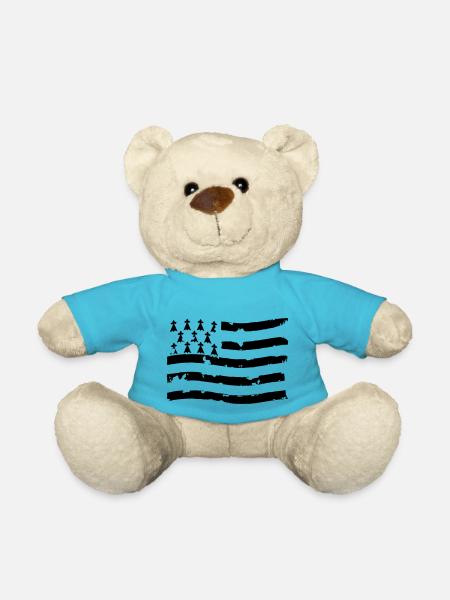 drapeau breton - Nounours - bleu outremer