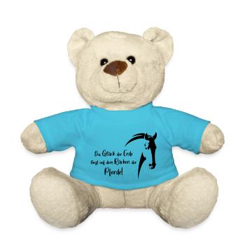 the glueck of the earth - Teddy Bear - atoll blue - Front