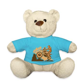 Enduro Motorrad Adventure - Teddy - Atollblau - Vorne