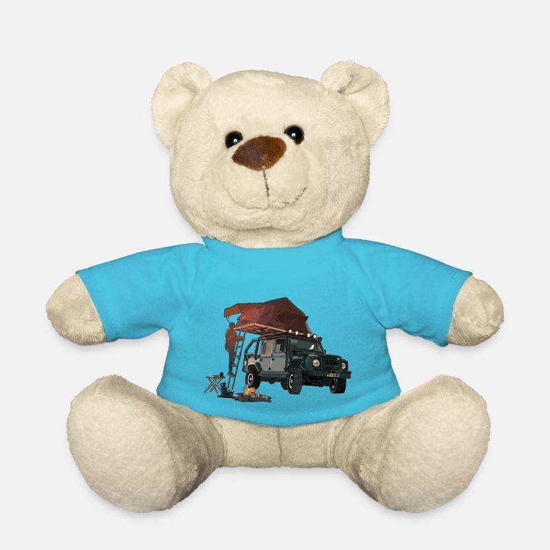 Tente de toit - Nounours - bleu outremer
