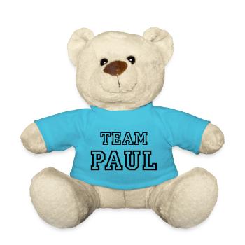 TEAM PAUL Dog Name Male Team Jersey - Teddy Bear - atoll blue - Front