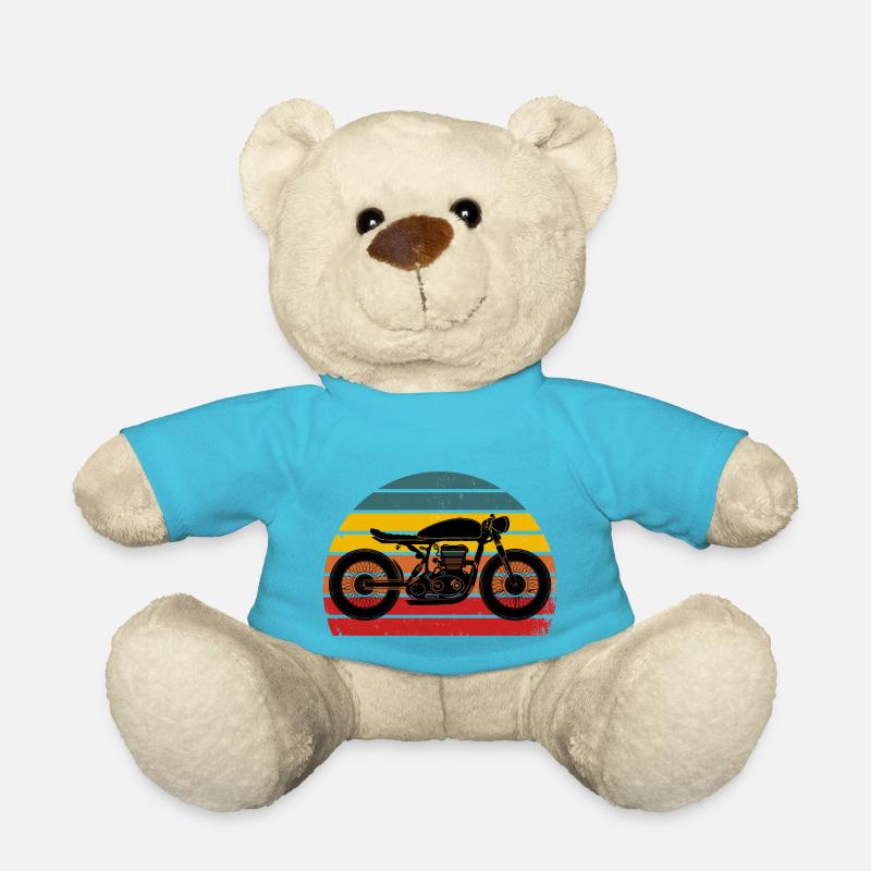 Moto Cafe Racer Retro Design - Teddy - Atollblau