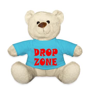 DROP ZONE - Parachutists! - Teddy Bear - atoll blue - Front