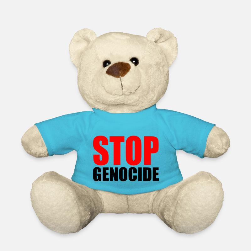 Stop genocide - Nounours - bleu outremer