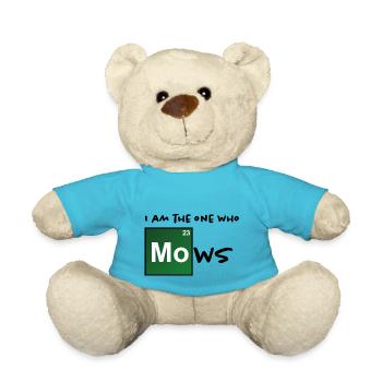 i am the one who mows / Rasenmäher mit Kontur - Teddy - Atollblau - Vorne