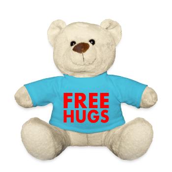 Free hugs - Teddy - Atollblau - Vorne