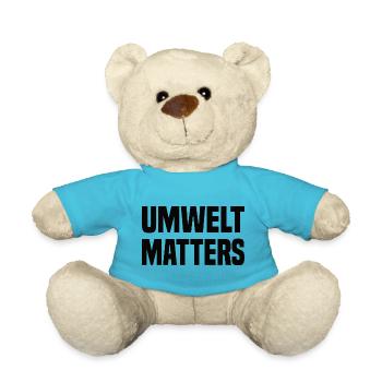 Umwelt Matters Klimawandel - Teddy - Atollblau - Vorne